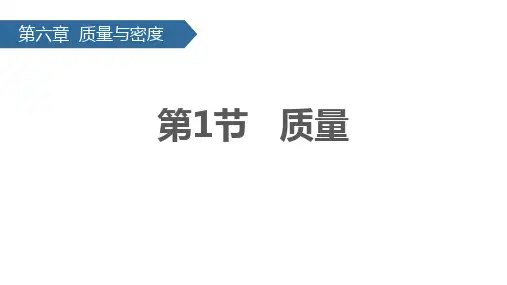 6-1质量PPT课件(人教版)