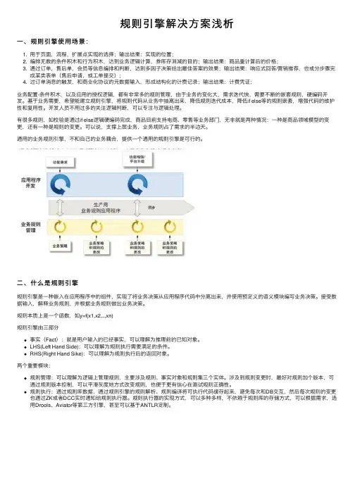 规则引擎解决方案浅析