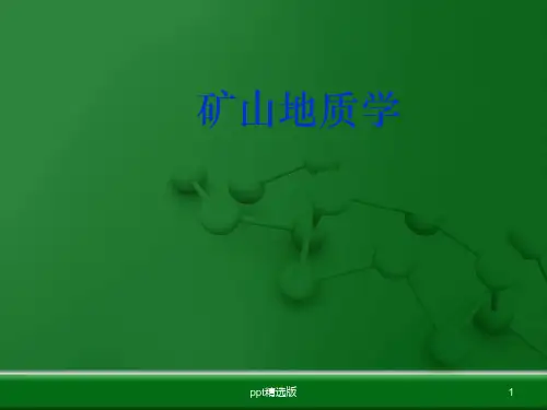 矿山地质学精ppt课件