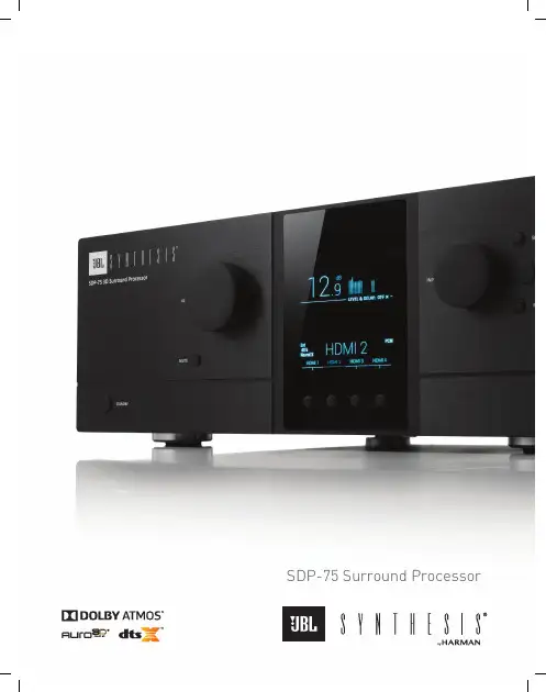 JBL Synthesis SDP-75 环境音处理器说明书