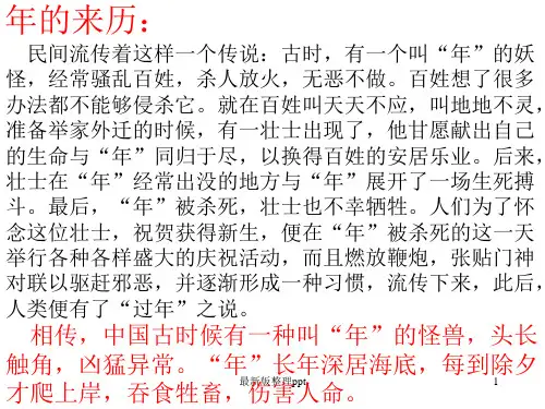 《本命年的回想》ppt课件