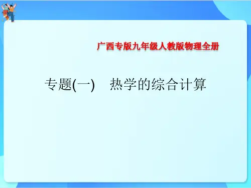 2024年中考物理复习+专题(1) 热学的综合计算