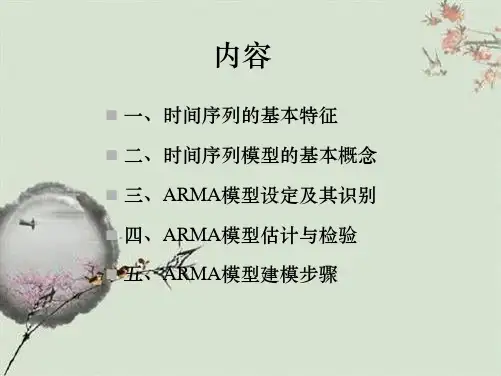 数学模型讲座时间序列模型
