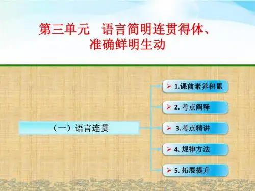 高考语文一轮复习语言连贯名师公开课省级获奖课件(25张)(全国)