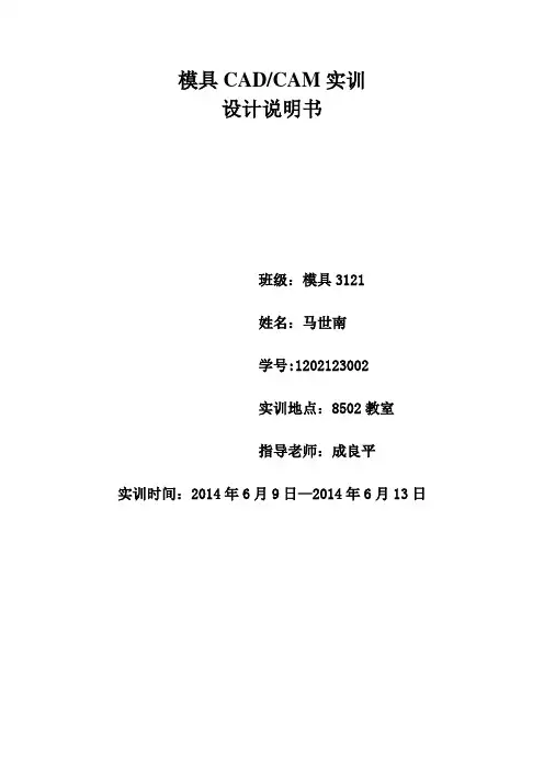 CAD,CAM设计说明书