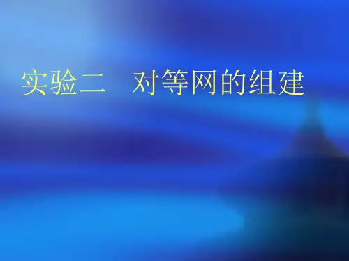对等网讲解