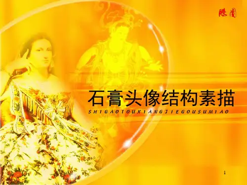石膏头像素描ppt课件