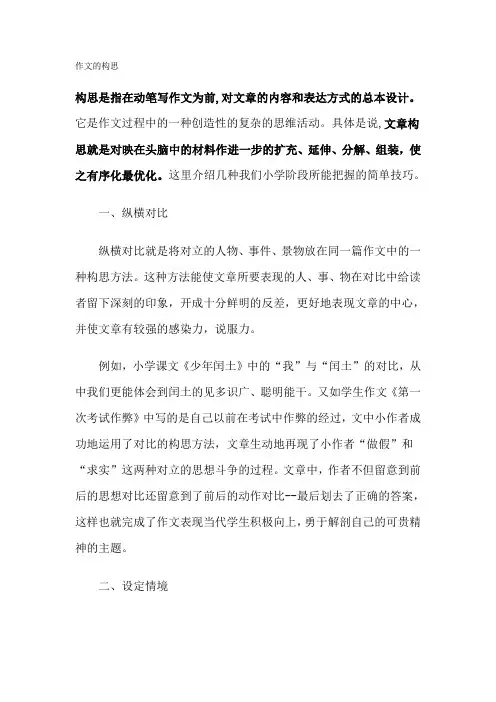 作文的构思