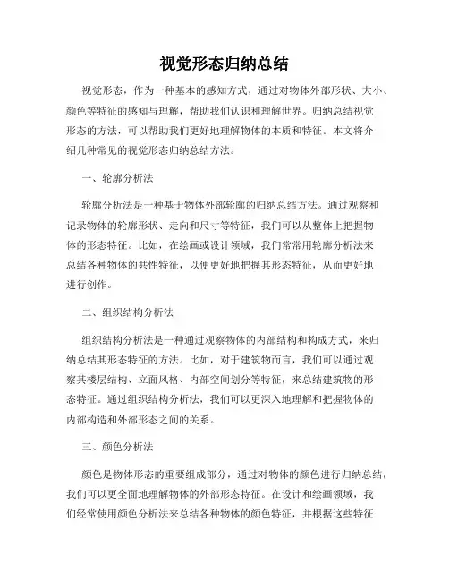 视觉形态归纳总结