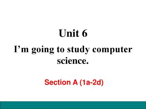 人教版八年级英语上册Unit 6 Section A (1a-2d) 教学课件