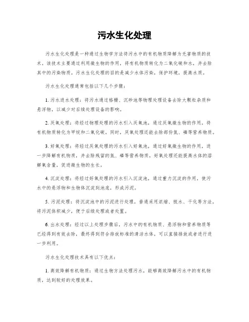 污水生化处理