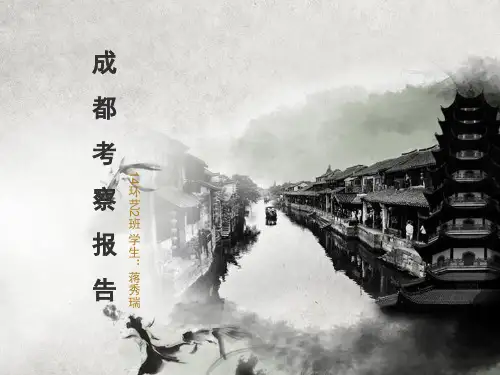 宽窄巷子。锦里报告PPT课件