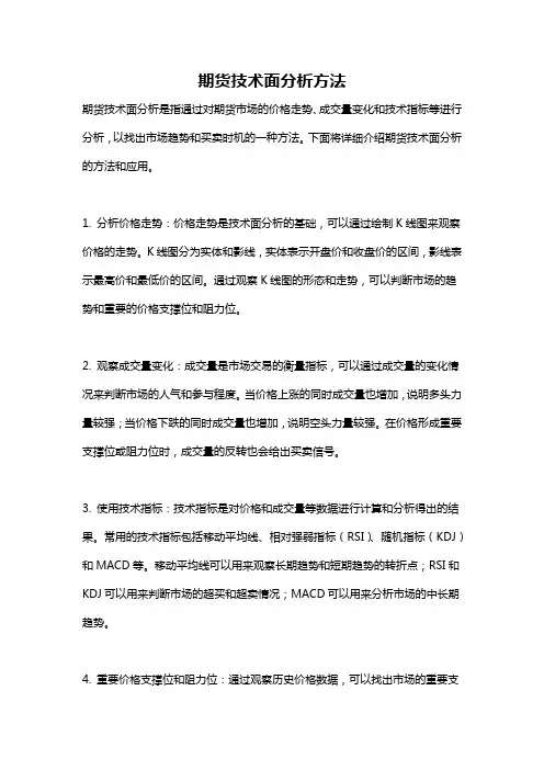 期货技术面分析方法