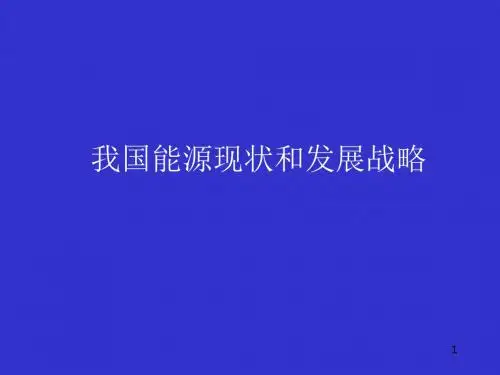 能源现状和发展战略-PPT精选文档