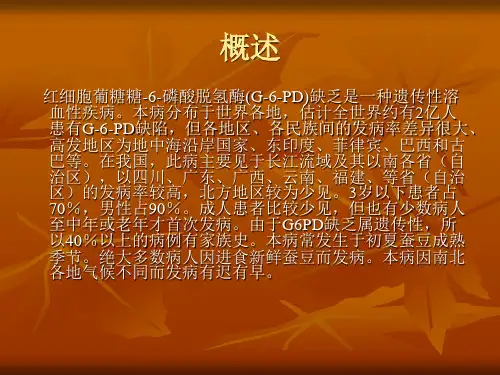 医学专题G6PD缺乏症