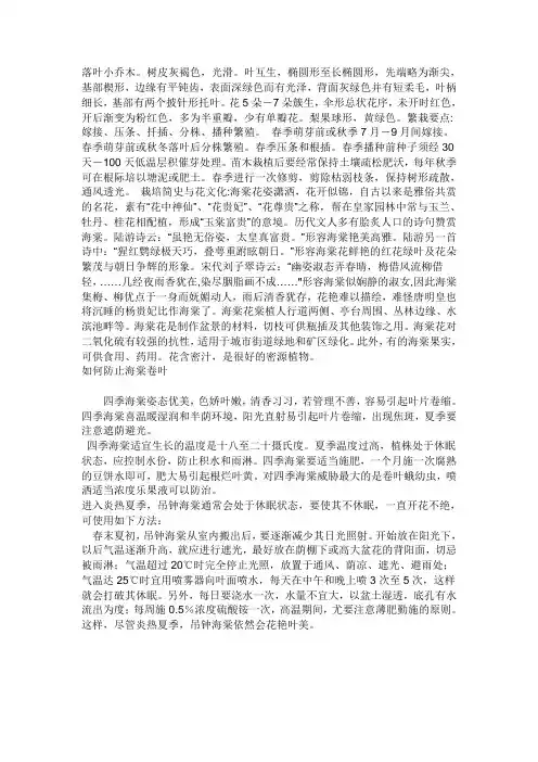 海棠