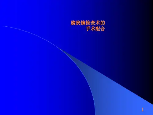 膀胱镜检查术的手术配合ppt课件
