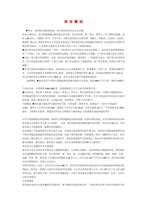 西 安 概 况