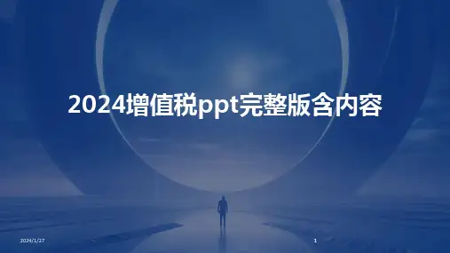 2024版增值税ppt完整版含内容