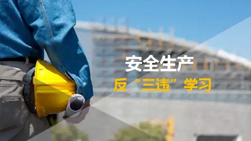 反“三违”培训课件