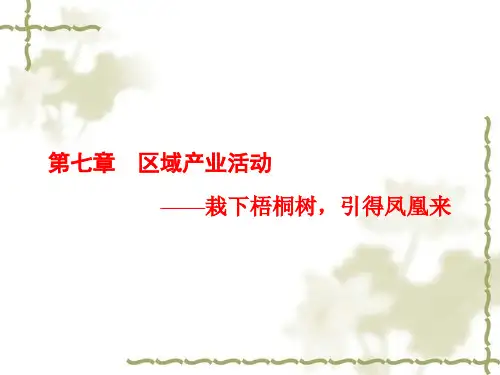 「人教版」山东省高考地理专题一轮总复习：第七章 区域产业活动 全套配套PPT