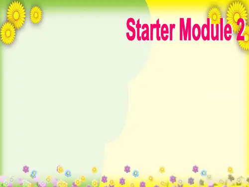 精美课件PPT 七年级英语上册 Starter Module 2 My English lesson课件 (新版)外研版