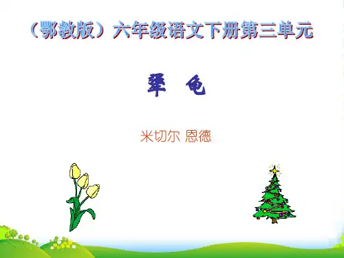 六年级语文下册 犟龟3课件 鄂教版