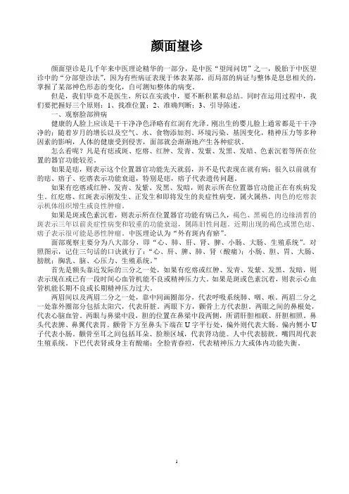 颜面望诊(带脸谱)