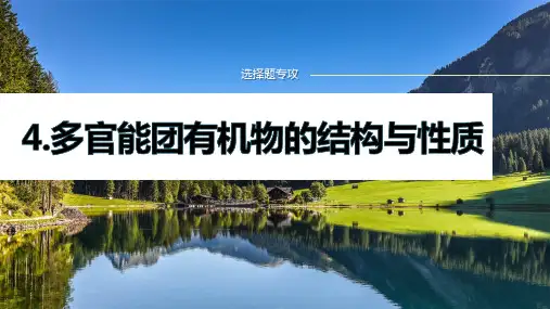 专题八选择题专攻4.多官能团有机物的结构与性质-2025届高考化学二轮复习课件