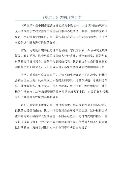 《草房子》秃鹤形象分析