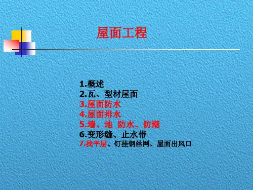 屋面工程综合概述
