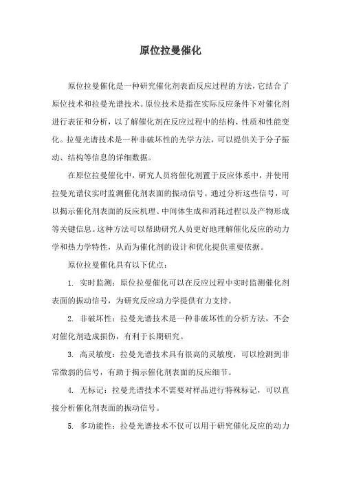 原位拉曼催化