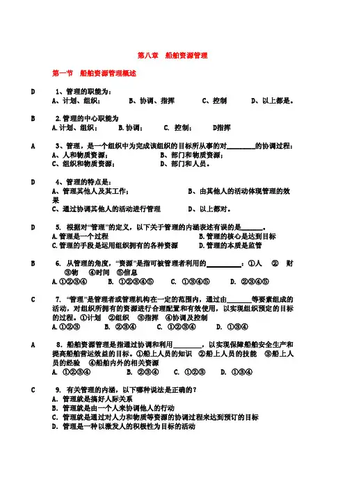 船舶资源管理