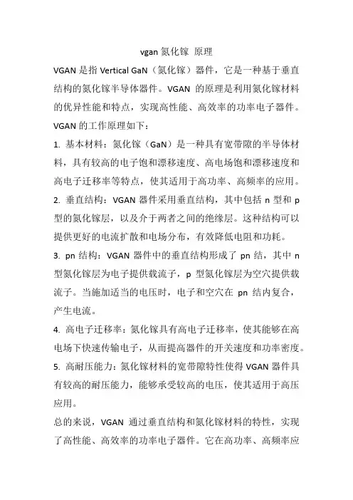 vgan氮化镓 原理