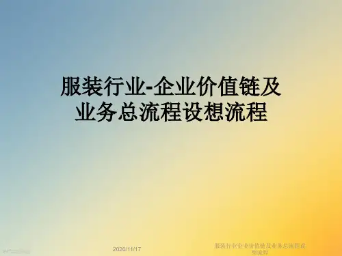 服装行业企业价值链及业务总流程设想流程
