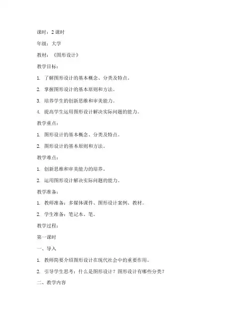 大学图形设计教案