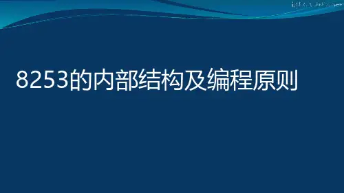 7-3 8253的内部结构及编程原则