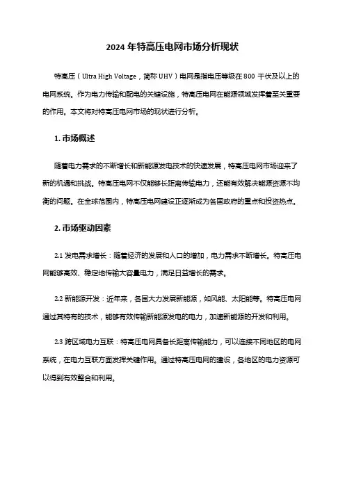 2024年特高压电网市场分析现状