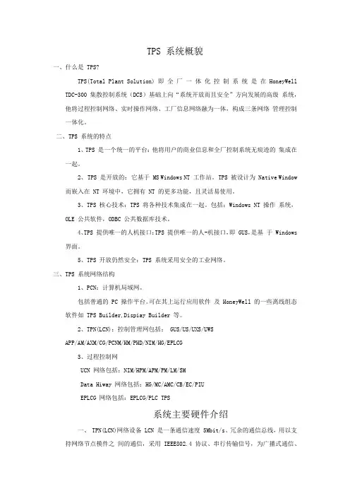 tps系统概述
