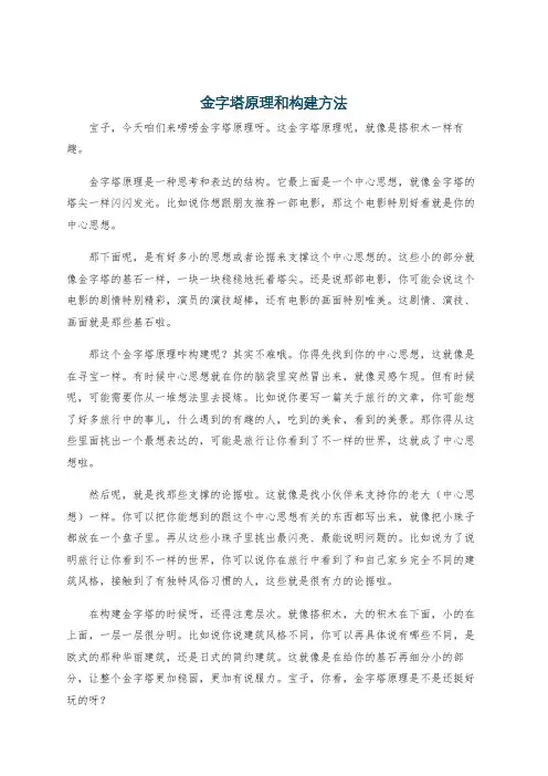 金字塔原理和构建方法