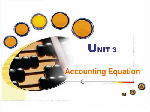 unit 3会计英语