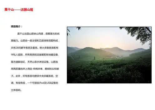 莫干山案例分析