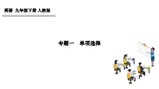 人教版九年级英语下册作业课件课时突破 期末复习专题训练 专题一 单项选择