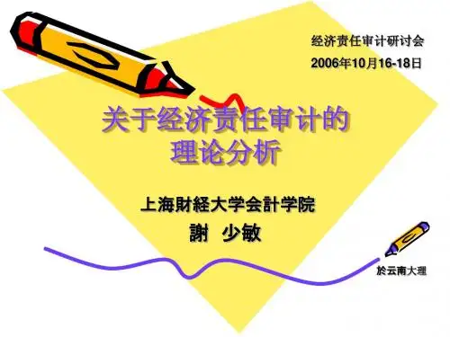 关于经济责任审计的