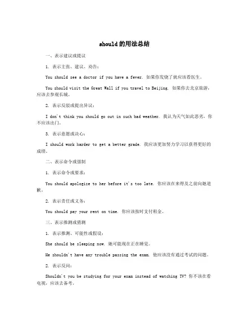 should的用法总结