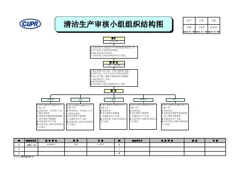 清洁生产CFT组织结构图