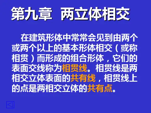 第9章 两立体相交