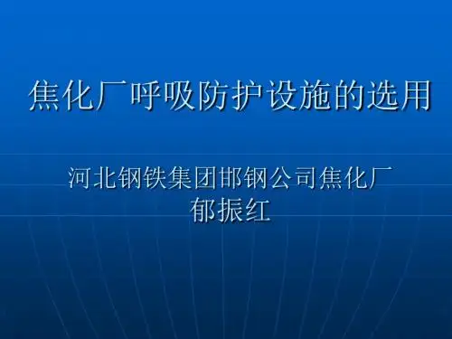 焦化厂呼吸防护器材的选用