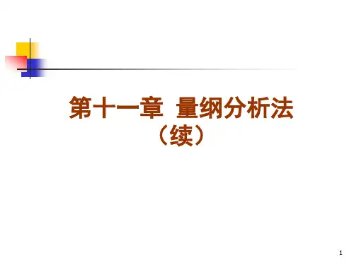 第十一章量纲分析法(续)(2011-9-11)
