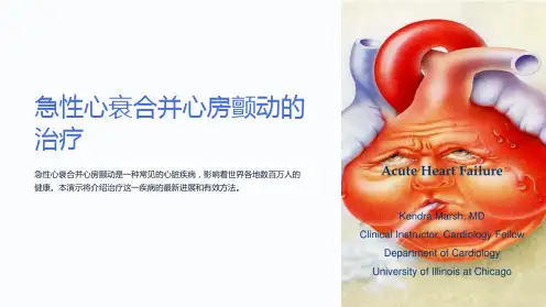 急性心衰合并心房颤动的治疗